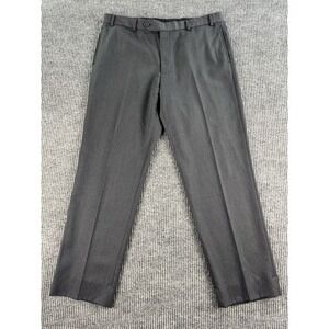 Brooks Brothers Dress Pants Men 38x30 Gray Wool Solid Madison Fit Designer